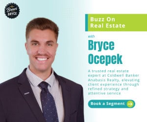 Buzz On Real Estate with Bryce Ocepek. A trusted real estate expert at Coldwell Banker Anabasis Realty, elevating client experience through refined strategy and attentive service. Click here to book a segment.