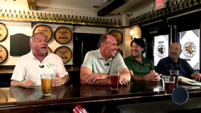 The Horse’s Mouth at Lynch’s Irish Pub with Daniel Locke MS, Coach Mike Mularkey, Eduardo Perez, and Major Harding
